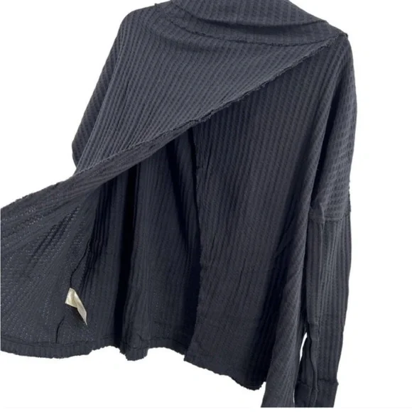 NWT Free People Juicy long sleeve tunic in black - Picture 5 of 10